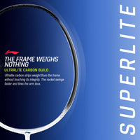 Li-Ning G-Force 6900 Superlite Unstrung Badminton Racquet, 5U G6 | Ultralite Carbon Technology | Fast Swing