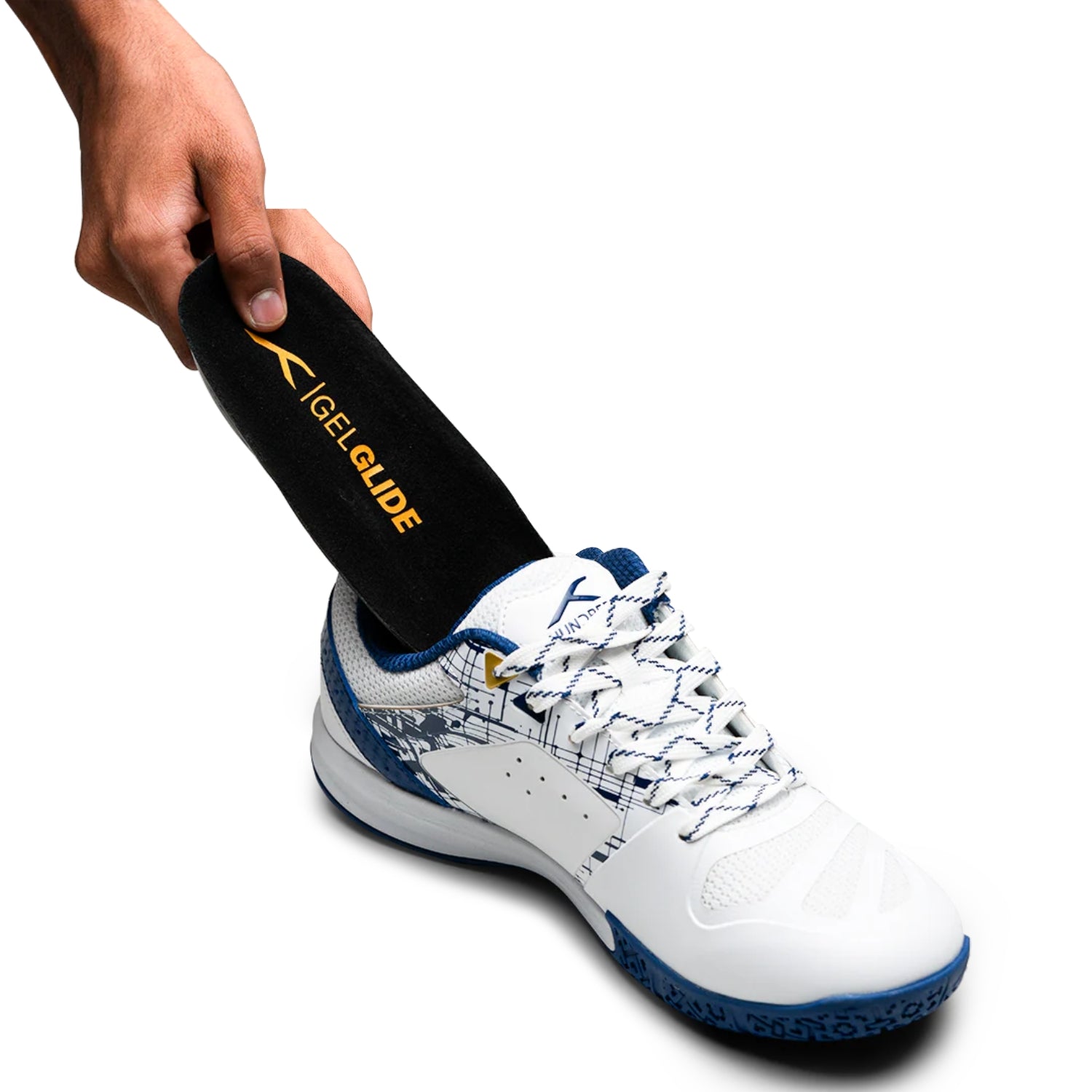 HUNDRED Gel Glide Insoles | Dual Gel Cushion Insole with Shock Absorption & Anti-Slip Comfort - Best Price online Prokicksports.com