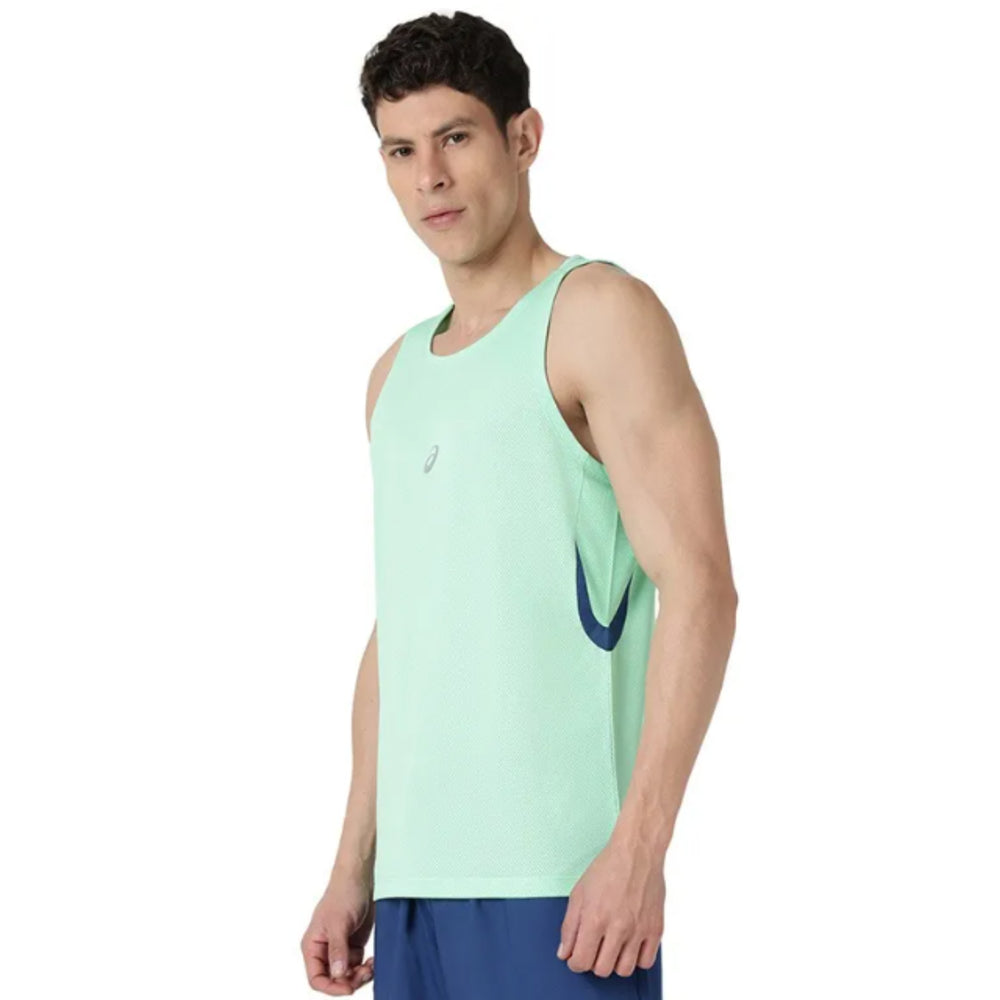 ASICS Panel Detail Sleeveless Top for Men | Sports Sleeveless T-Shirt - Best Price online Prokicksports.com