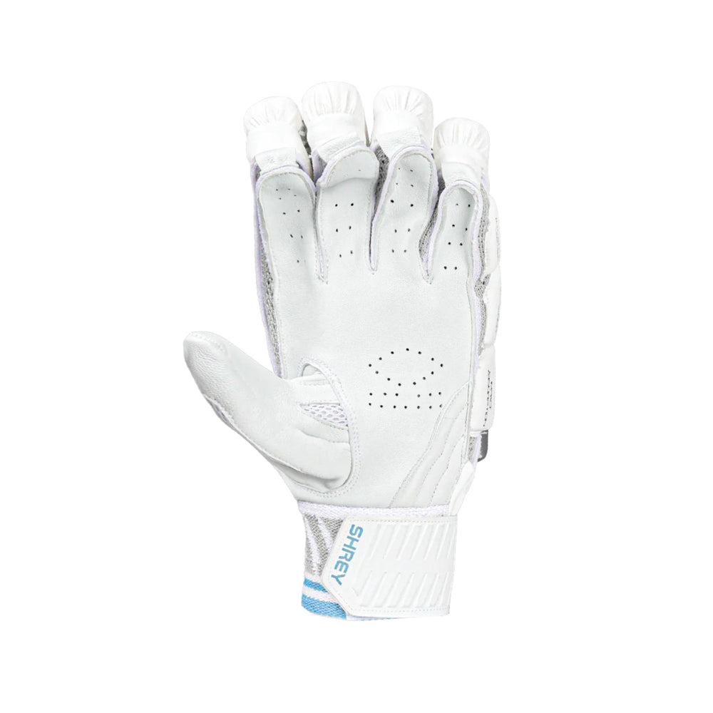 Shrey Legacy Right Hand Batting Gloves | Premium Sheep Leather Palm with Fibre Shield Protection & Cut-Finger Flex Design - Best Price online Prokicksports.com