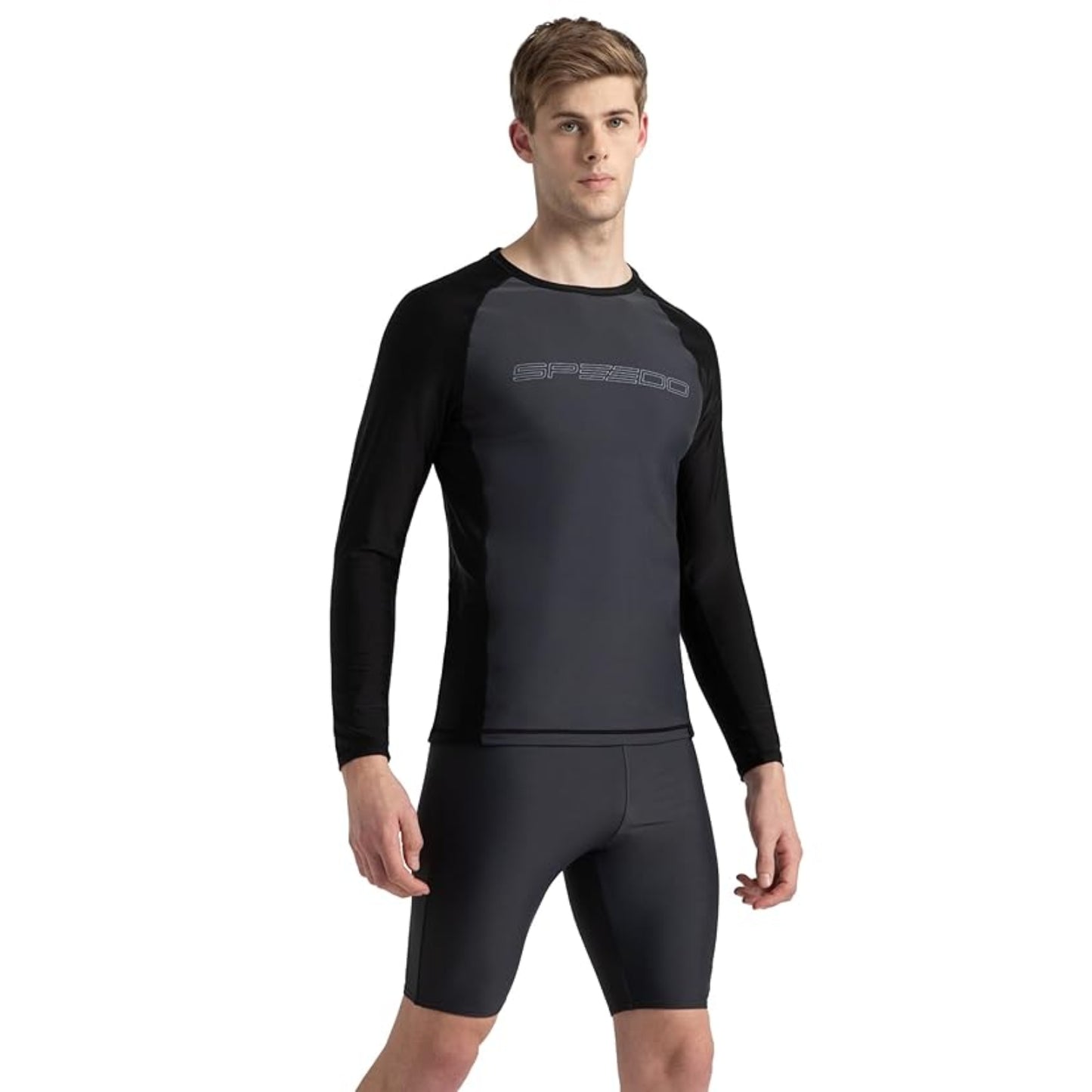 Speedo Printed Long Sleeve SunTop – Men’s Swimming Top with UV Protection - Best Price online Prokicksports.com