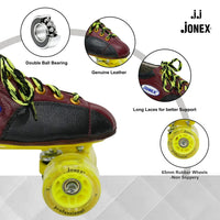 JJ Jonex Professional Quad Roller Skates | Adjustable Roller Skates with Superior Grip & Free Carry Bag - Best Price online Prokicksports.com