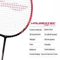 Li-Ning Halbertec Motor Unstrung Badminton Racquet – Power & Speed Performance Frame - Best Price online Prokicksports.com