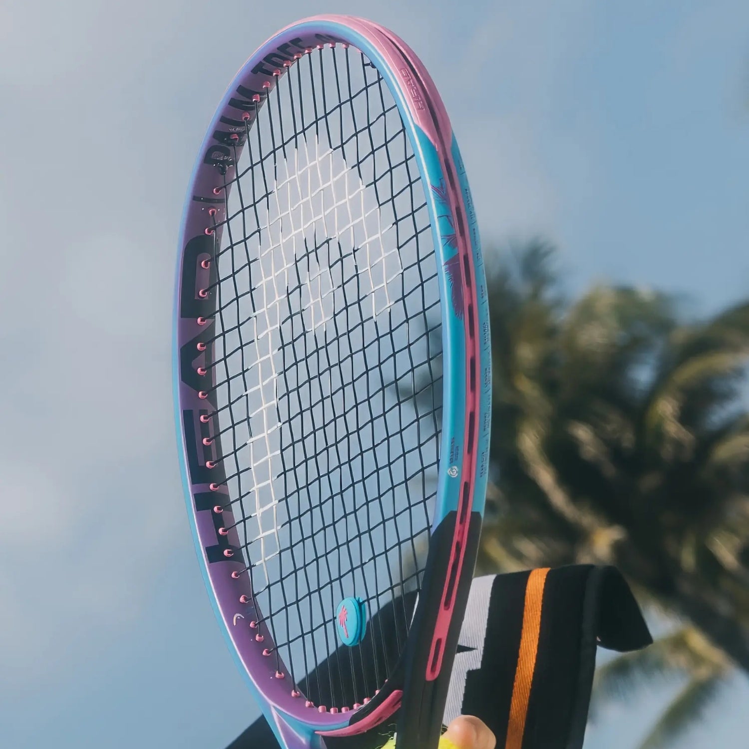 HEAD Radical MP Palm Tree Crew 2025 Unstrung Tennis Racquet U30 – Grip 3 (4 3/8) Purple & Blue All-Court Control, Spin & Limited-Edition Design - Best Price online Prokicksports.com