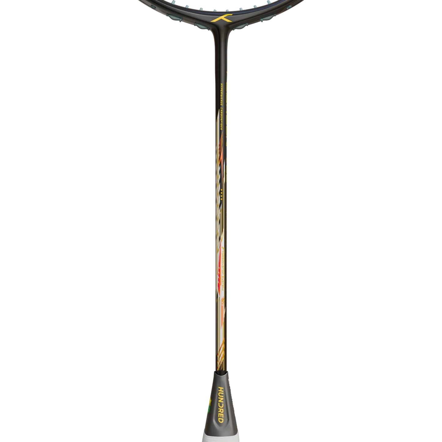 HUNDRED Flareon 700 Unstrung Badminton Racquet, Black/Orange/Pink (3U &amp; 4U) | Hyperweave Carbon Fibre Frame with CNTRL Foam | Speed &amp; All-Round Control - Best Price online Prokicksports.com