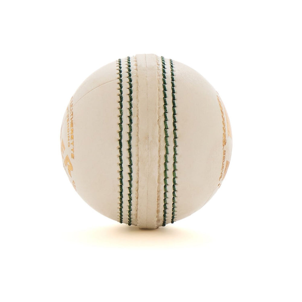 SG Super 50 Cricket Leather Ball, White – Adult, Alum‑Tanned Leather, 2‑Piece Construction, Waterproof Practice & Limited‑Overs Match Ball - Best Price online Prokicksports.com