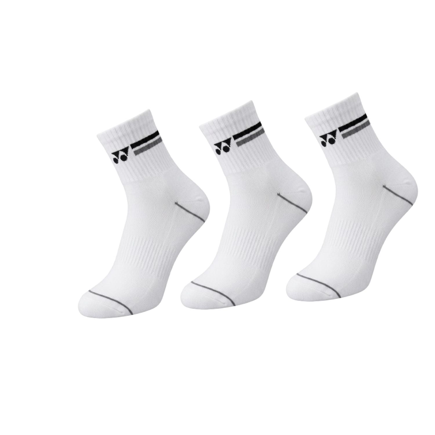 Yonex 2574T Men’s Socks – 3 Pair (3 in 1 Pack) | Breathable Cushioned Sports Socks for Daily Wear & Court Play - Best Price online Prokicksports.com
