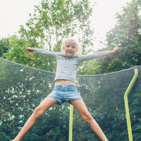 Plum Wave Springsafe Trampoline & Enclosure 8ft | Kids Outdoor Jumping Trampoline with Protective Net | Black/Green | Model 30246 - Best Price online Prokicksports.com