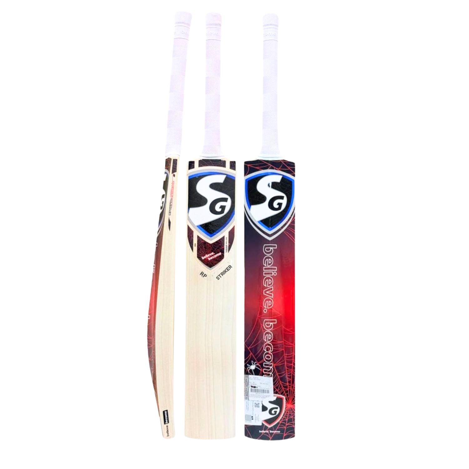 SG RP Striker English Willow Cricket Bat | Grade 5 Willow | Traditional Profile Bat for All-Round Play - Best Price online Prokicksports.com