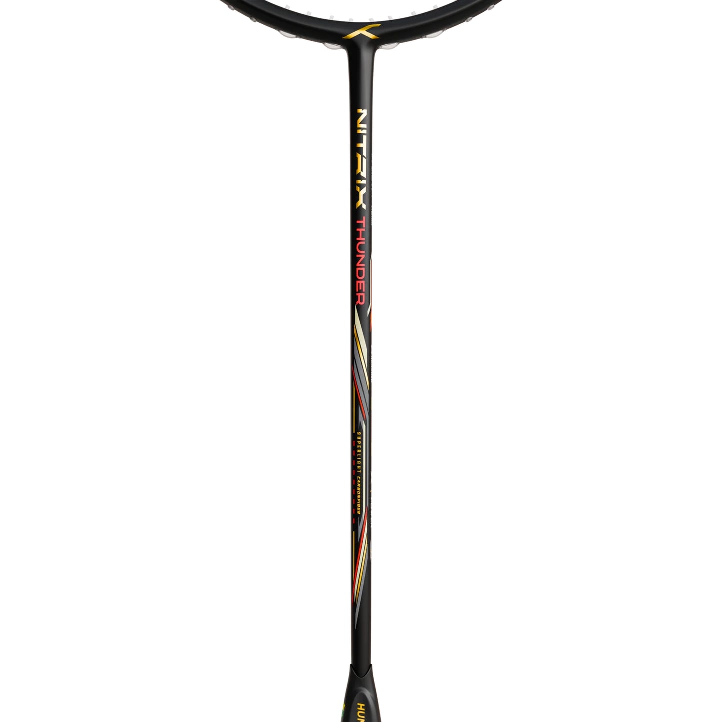 HUNDRED Nitrix Thunder Unstrung Badminton Racquet | Head-Heavy Power Frame with Superlight Carbon Fibre | Attack Series - Best Price online Prokicksports.com