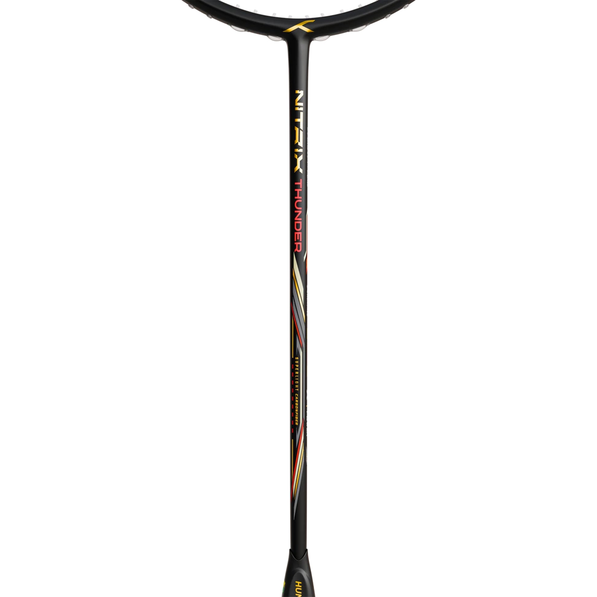 HUNDRED Nitrix Thunder Unstrung Badminton Racquet | Head-Heavy Power Frame with Superlight Carbon Fibre | Attack Series - Best Price online Prokicksports.com