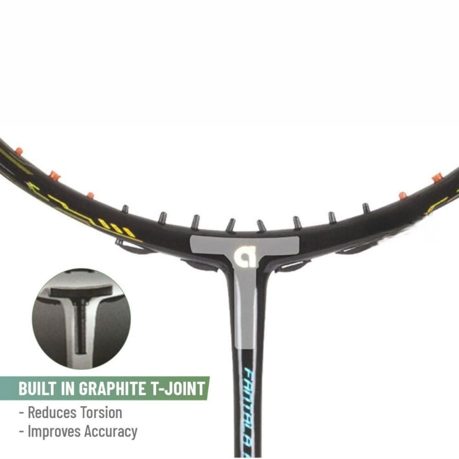 Apacs Fanatala Pro 101 Unstrung Badminton Racquet with Cover – Black, 4U G2 (Doubles Power 84g, 38lbs Tension, Compact Quad Voltaic) - Best Price online Prokicksports.com