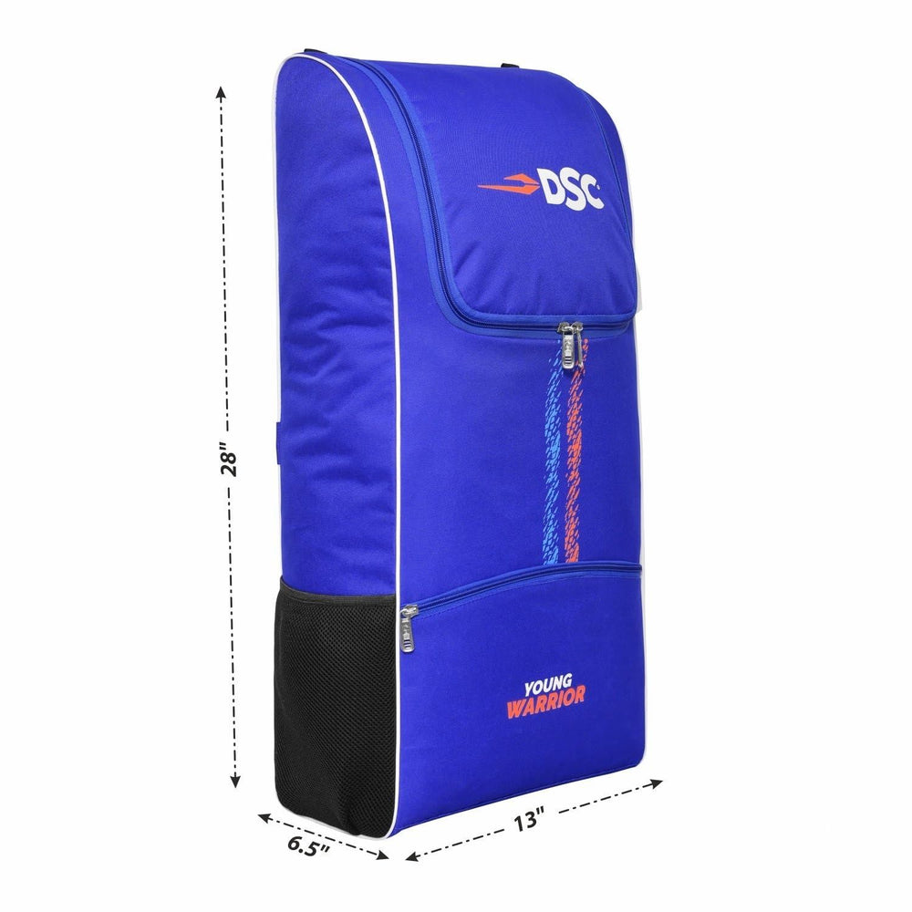 DSC Young Warrior Cricket Kit Bag – Royal Blue, Lightweight Junior Cricket Gear Bag with Spacious Storage & Durable Design - Best Price online Prokicksports.com