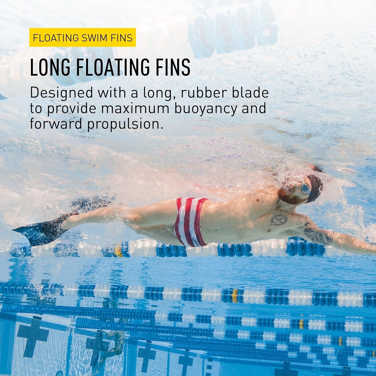 FINIS Long Floating Fins – Swim Training Fins with Buoyant Rubber Design, Improves Kick Technique, Leg Strength & Speed for Swimming Practice - Best Price online Prokicksports.com