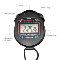 Vector X ZSD-013 Digital Stopwatch (Black) – Precise Timing, Sleek Design, Multi-Functional Sports Timer - Best Price online Prokicksports.com