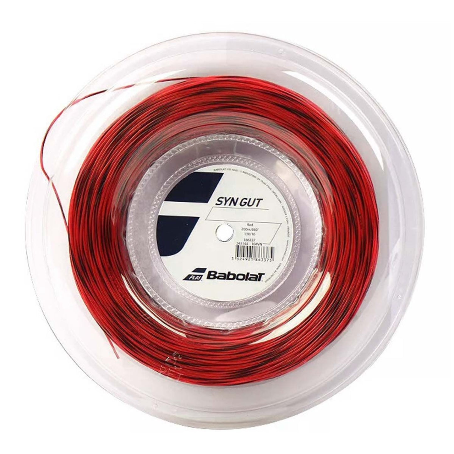 Babolat SYN GUT Tennis String Reel (200M) | Synthetic Gut String with Solid Core & Spiral Filaments for Comfort, Power & Durability - Best Price online Prokicksports.com