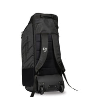 SG KLR Wheelie Duffle Cricket Kit Bag Large | Rolling Cricket Gear Bag with Wheels & Pull Handle | Spacious Sports Kit Bag – Black - Best Price online Prokicksports.com