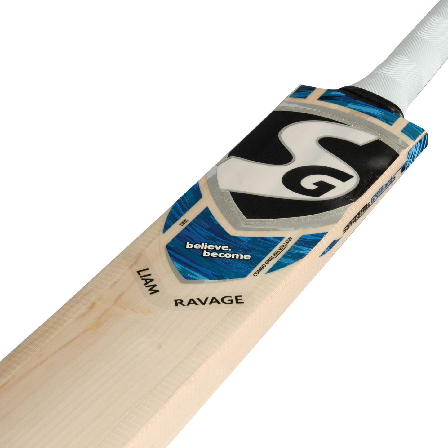 SG Liam Ravage Cricket Bat | Premium English Willow | Aggressive Power Design | Thick Edges (42mm) | Lightweight (1120-1220g) | Professional Grade - Best Price online Prokicksports.com