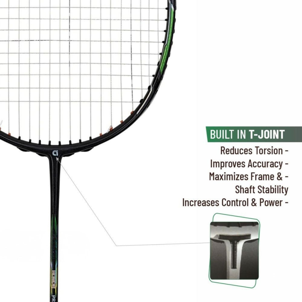 Apacs Honor Pro Unstrung Badminton Racquet (Grey, 4U G1, 84g) features head-heavy balance, 38lbs tension, and Compact Power Quad Voltaic frame for pro smashes. - Best Price online Prokicksports.com