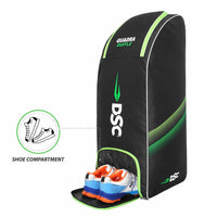 DSC Quadra Duffle Cricket Kit Bag – Black/F Yellow, Premium Duffle Style Cricket Gear Bag with Large Capacity & Durable Polyester Fabric - Best Price online Prokicksports.com