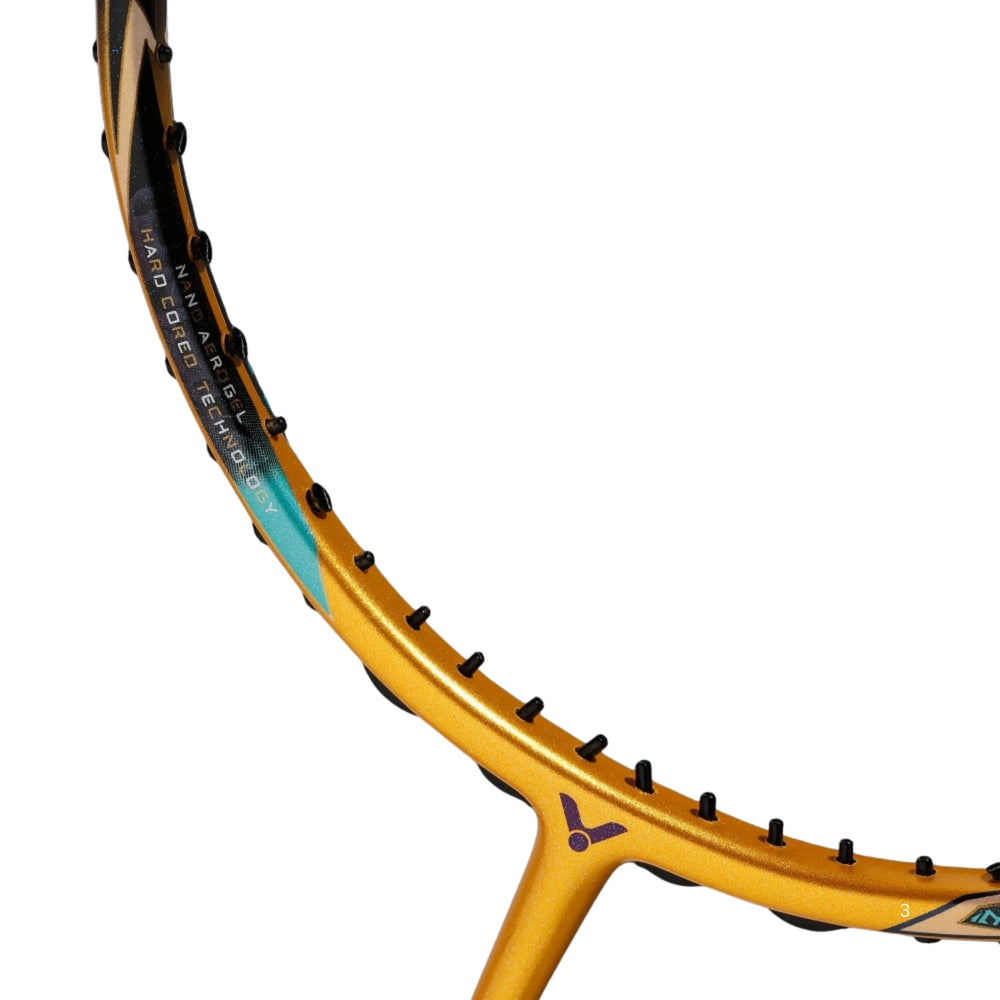 Victor FC Ultra-X Badminton Racquet Unstrung 5U G6 | Ultra Lightweight Speed Frame for Fast Control Play | Fortune Gold - Best Price online Prokicksports.com