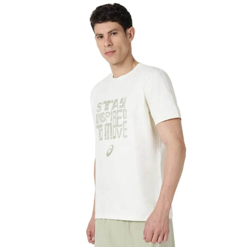 ASICS Rib Panel SS Top for Men | Round Neck Sports T-Shirt - Best Price online Prokicksports.com