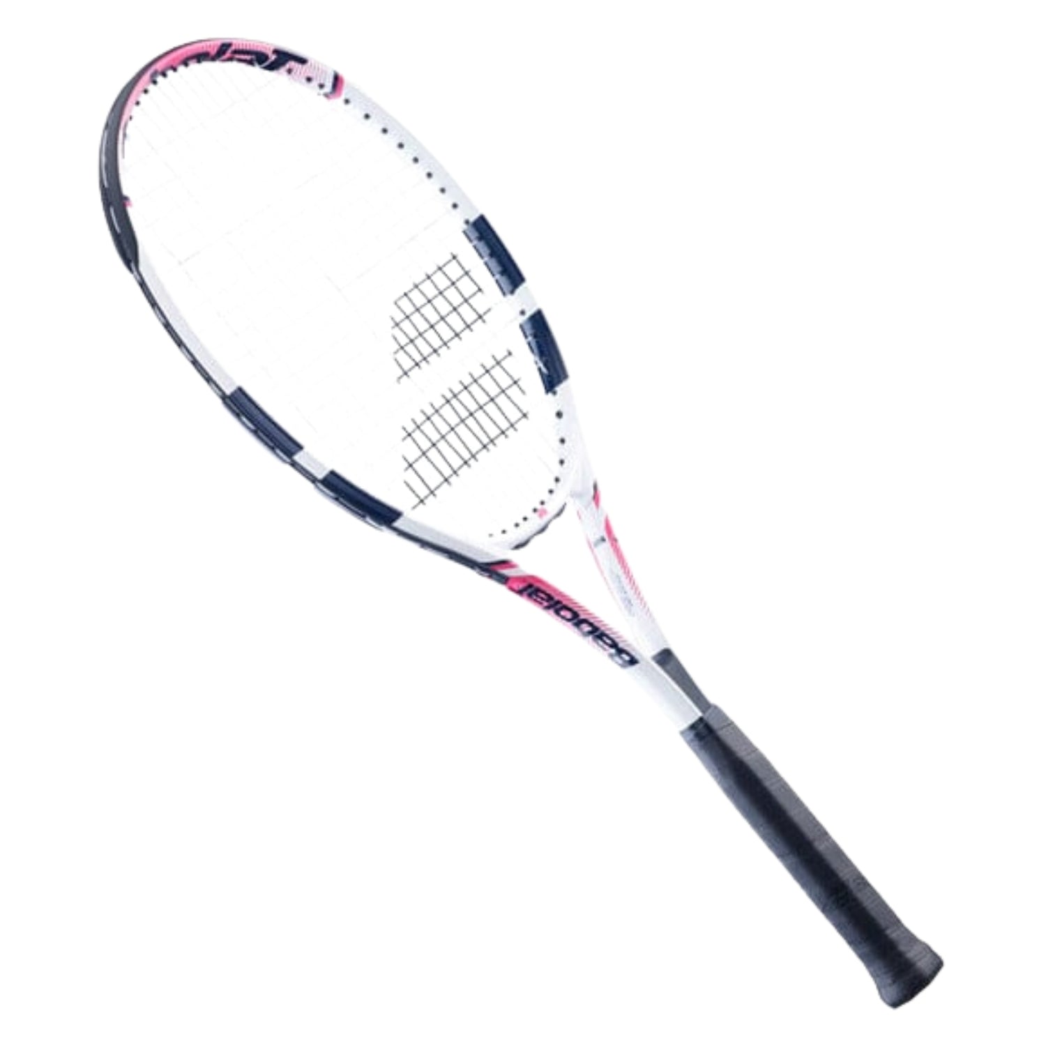 Babolat Feather Strung Tennis Racquet (Grip 2: 4 1/8) - 260g, White/Pink/Blue – Lightweight Control & Power (16x19) - Best Price online Prokicksports.com