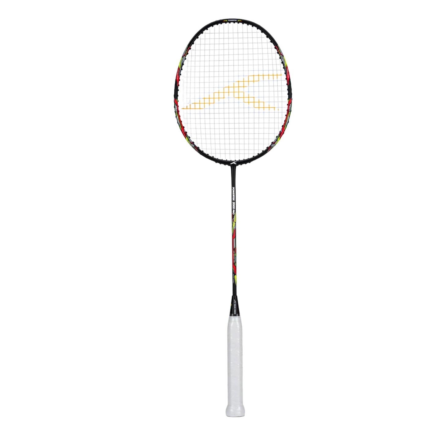 HUNDRED Powertek 2000 Pro Strung Badminton Racquet – Black | Head-Heavy Power Racquet with Carbon Graphite Shaft & Curve² Frame - Best Price online Prokicksports.com