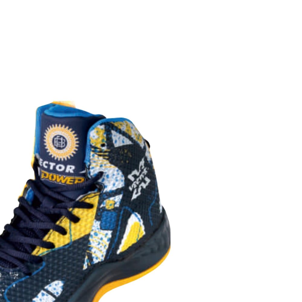 Vector X BB-Power Basketball Shoes – High-Top Court Shoes with Ankle Support, Durable Rubber Grip Sole & Cushioned Comfort for Indoor and Outdoor Play, Navy - Best Price online Prokicksports.com