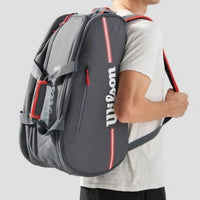 Wilson Padel Team Padel Bag – WR8908701001 - Black | Lightweight & Durable Sports Bag for Padel or Tennis Players | Spacious, Stylish & Functional Design - Best Price online Prokicksports.com