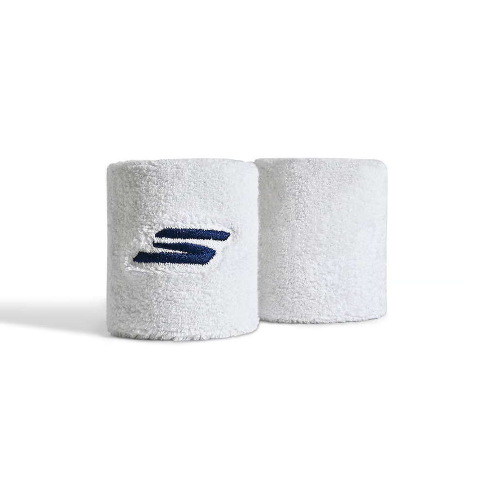 Skechers Performance Wrist Band (Pack of 1 Pair) | High-Absorbency Cotton Blend | Elasticated Sweatband for Gym, Tennis & Running - Best Price online Prokicksports.com