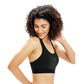 Shrey Clair Sports Bra, Black | Medium Support Active Bra with Breathable Fabric & Comfortable Fit - Best Price online Prokicksports.com