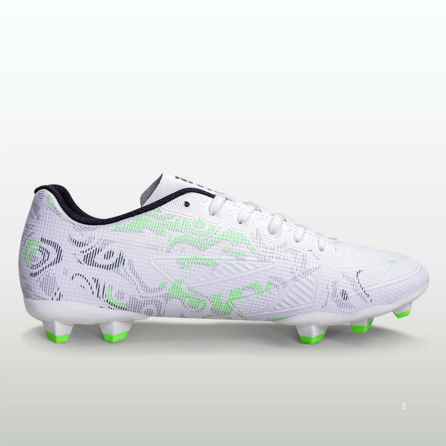 Nivia Safari Football Shoes – PU Synthetic Water-Resistant Upper, 3D Textured Design, TPU Stud Sole, EVA Sockliner | Superior Grip, Speed & Comfort for Hard Ground & Grass - Best Price online Prokicksports.com