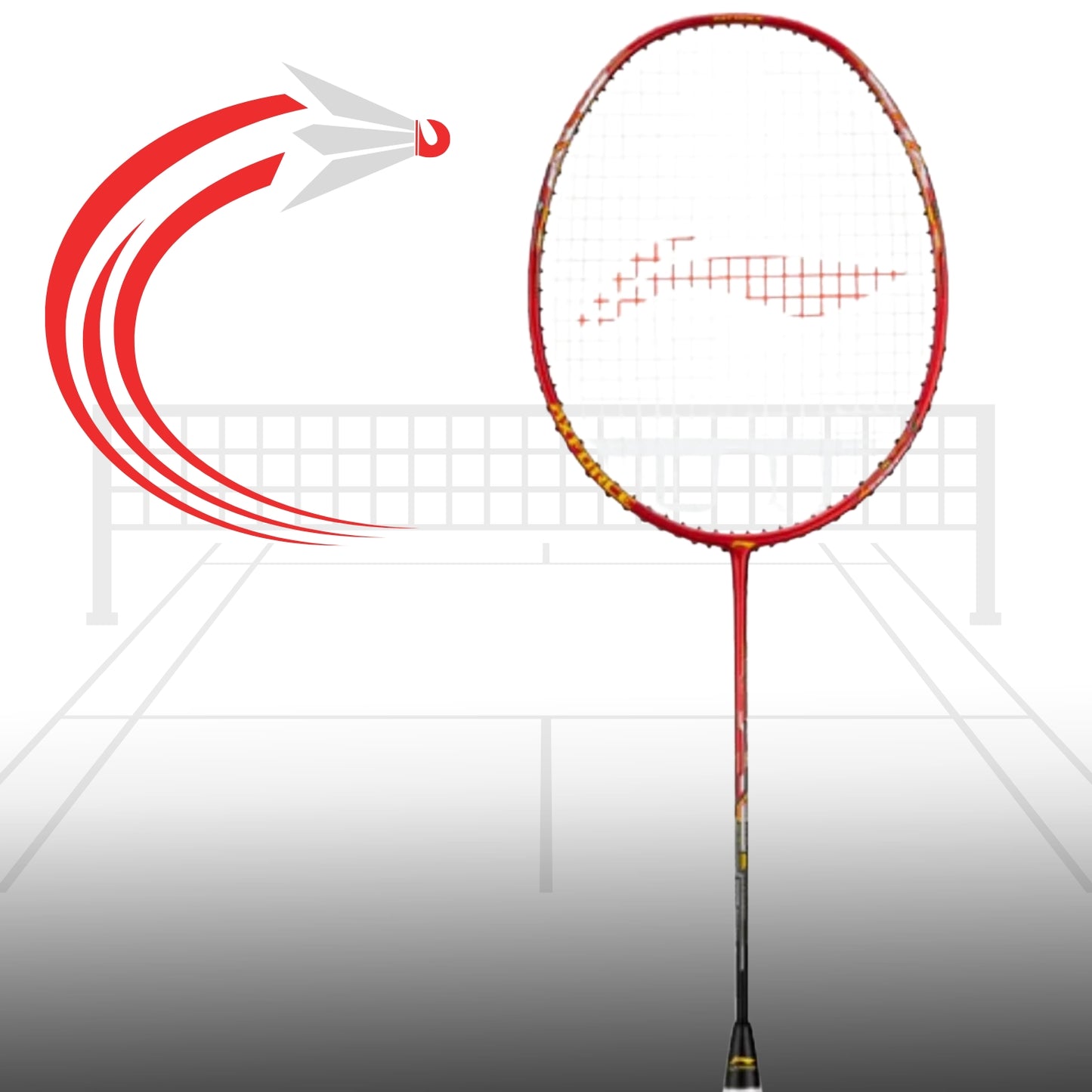 Li-Ning AYPT071-1 Axforce 20R Unstrung Badminton Racquet, 4U5 – Lightweight Graphite Frame, High Tension Support | For Attacking & Professional Players