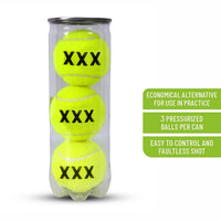 HEAD X‑Out Tennis Ball, 24 Cans (72 Balls) – Value Practice Pressurised Tennis Balls Carton - Best Price online Prokicksports.com