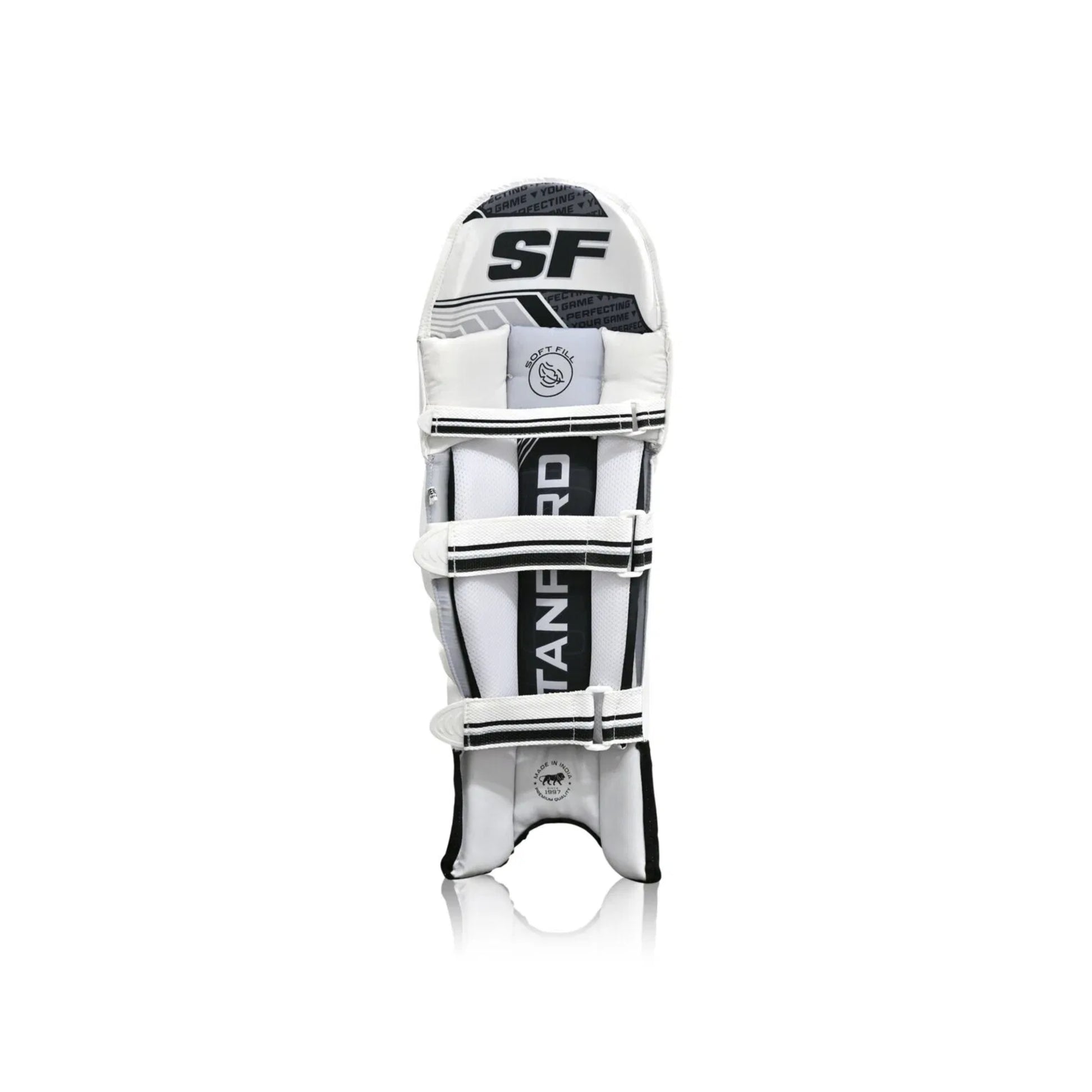 SF Ranjilite Right Hand Cricket Batting Legguard – Men’s | Lightweight Protection with PU Front & High-Density Foam Padding - Best Price online Prokicksports.com