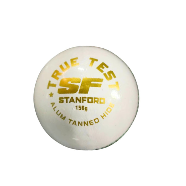 SF True Test Leather Cricket Ball – 1 Ball for Professional and Club Matches, Durable, Seam-stitched, Long-lasting Match Ball