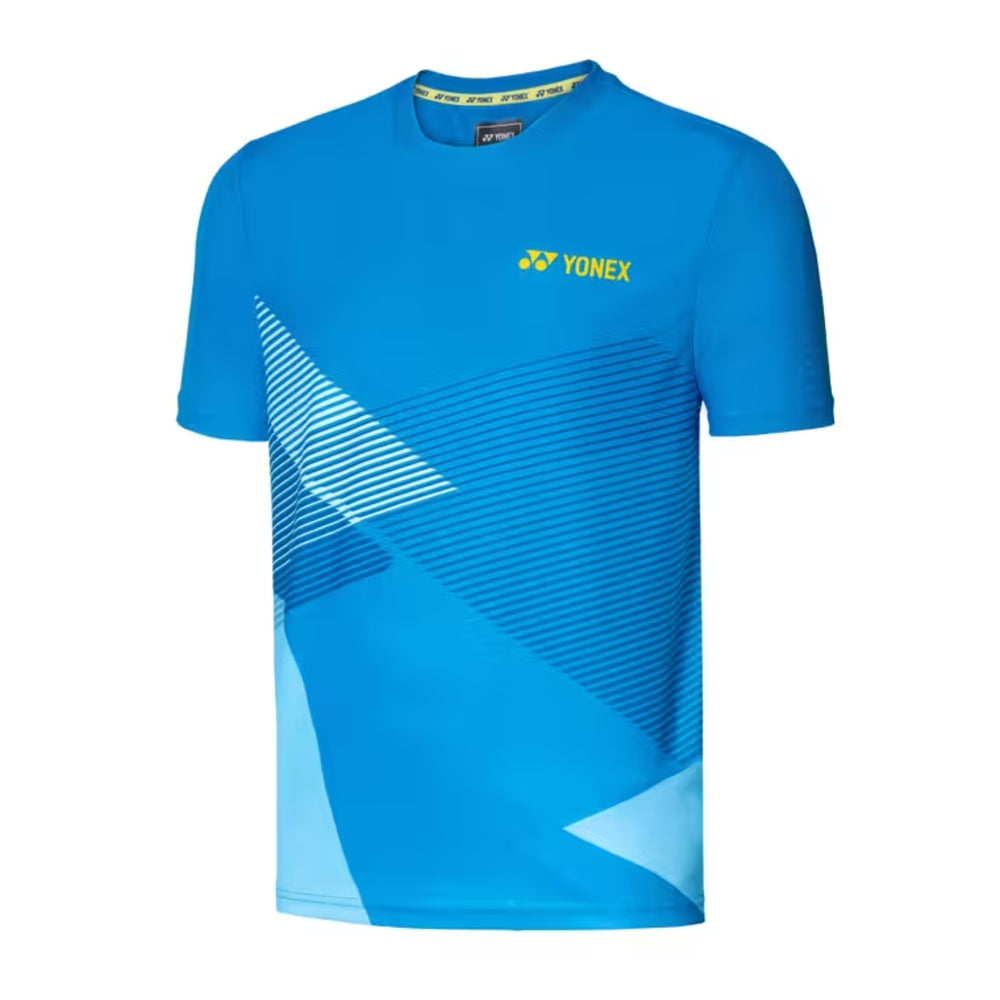 Yonex RM S092-2685-CC7-23 Men’s Round Neck T-Shirt | Lightweight Polyester Sports Tee with Breathable Fabric & Quick-Dry Comfort - Best Price online Prokicksports.com