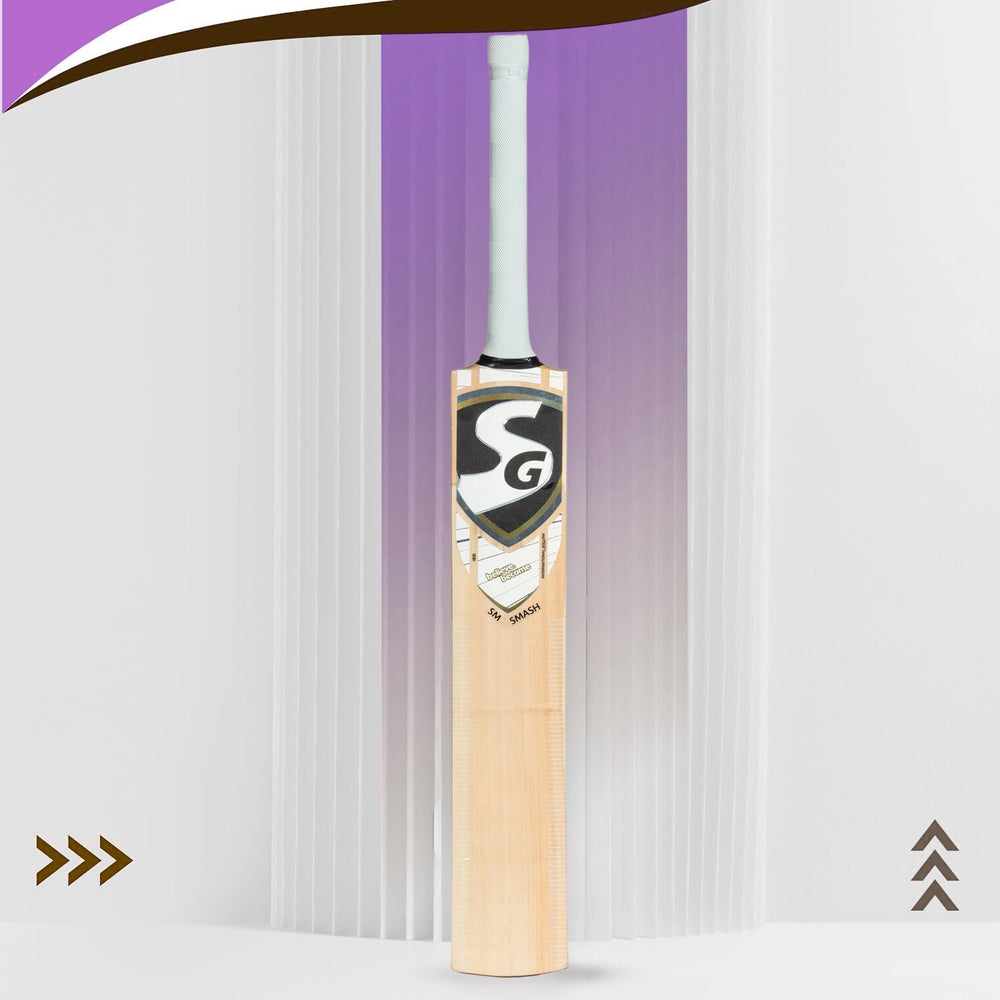 SG Smriti Smash English Willow Cricket Bat S.Adult | Lightweight Professional Bat for Power Shots | Durable, Premium Grade Willow | Perfect Balance & Control