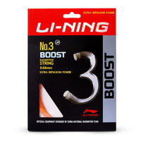 Li-Ning No. 3 Boost Badminton String with high Repulsion Power, 0.63mm - Best Price online Prokicksports.com