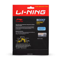 Li-Ning No. 3 Boost Badminton String with high Repulsion Power, 0.63mm - Best Price online Prokicksports.com