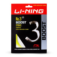 Li-Ning No. 3 Boost Badminton String with high Repulsion Power, 0.63mm - Best Price online Prokicksports.com