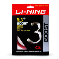 Li-Ning No. 3 Boost Badminton String with high Repulsion Power, 0.63mm - Best Price online Prokicksports.com