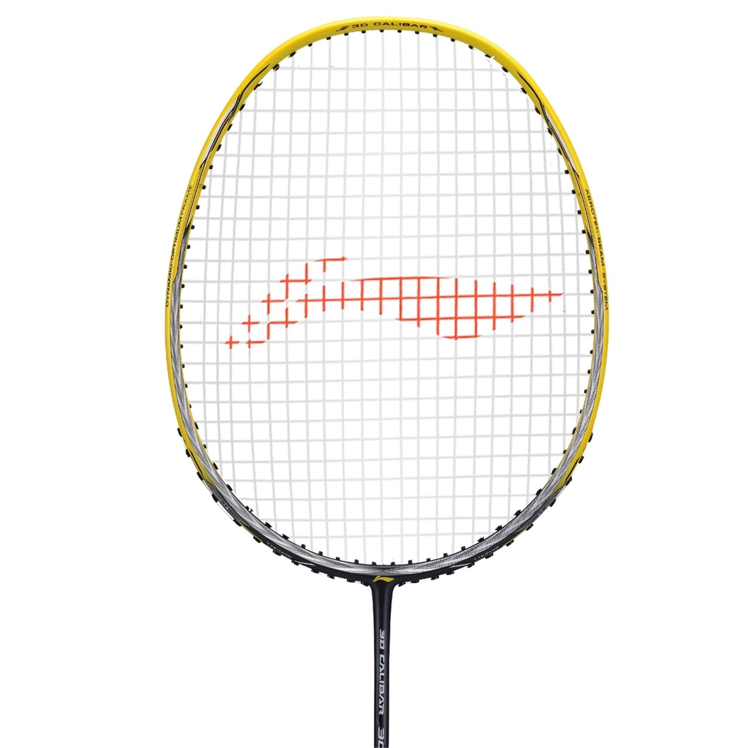 Li-Ning 3D Calibar 300 Unstrung Badminton Racquet, Yellow/Grey - Best Price online Prokicksports.com