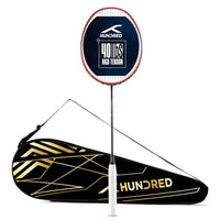 Hundred Predator Pro Strung Badminton Racquet (HBRX-5S073-1) | Aerodynamic Fast-Attacking Racquet with Full Cover