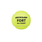 Dunlop Fort All Court Tennis Balls Dozen, Yellow (4 Cans) - Best Price online Prokicksports.com