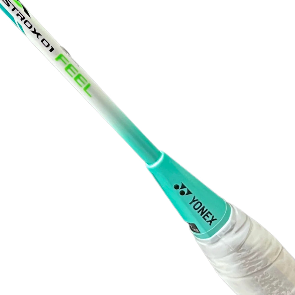 Yonex Astrox 01 Feel Strung Badminton Racquet (G4-4U) – White/Mint | Lightweight, Head-Heavy, High-Performance Racquet for Advanced Players | Power, Precision & Speed - Best Price online Prokicksports.com