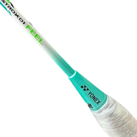 Yonex Astrox 01 Feel Strung Badminton Racquet (G4-4U) – White/Mint | Lightweight, Head-Heavy, High-Performance Racquet for Advanced Players | Power, Precision & Speed - Best Price online Prokicksports.com