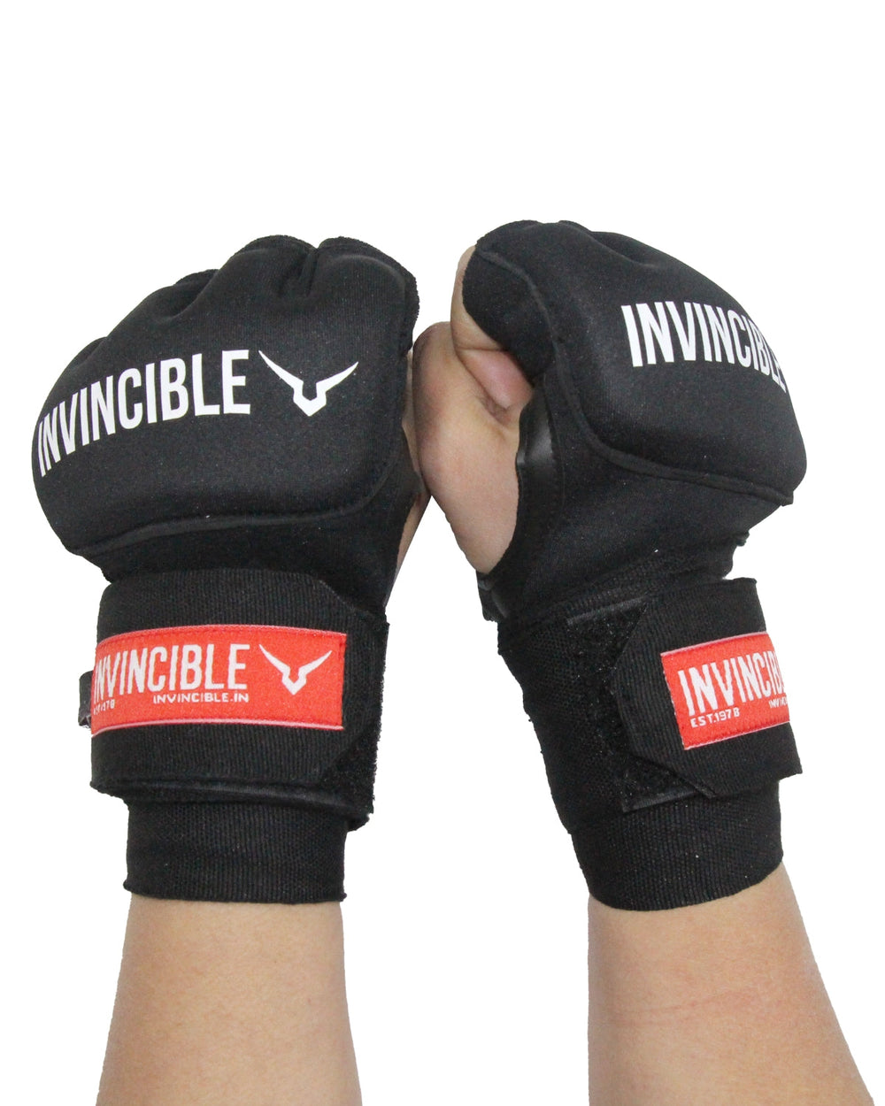 Invincible Gel Inner Gloves | Integrated Gel Padding with Hand Wrap Support | Comfortable Training Protection | Ideal for Boxing, MMA & Combat Sports - Best Price online Prokicksports.com