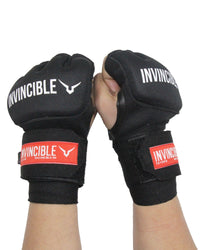 Invincible Gel Inner Gloves | Integrated Gel Padding with Hand Wrap Support | Comfortable Training Protection | Ideal for Boxing, MMA & Combat Sports - Best Price online Prokicksports.com